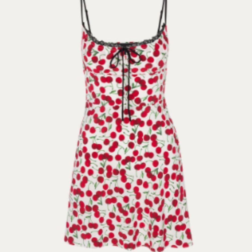 Realisation Par Dorothy Mini Dress  Color: Dorothy (Cherry Print ) Size : XS